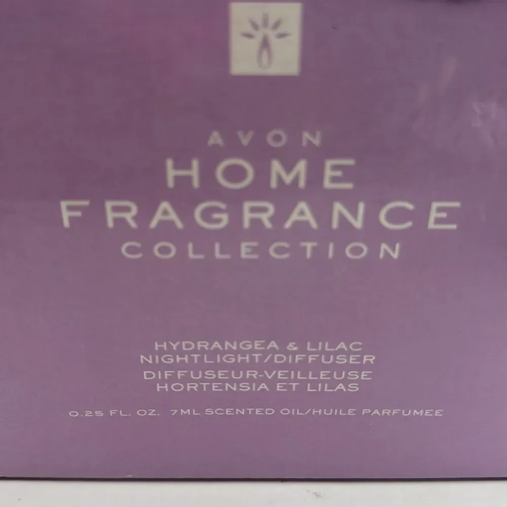 Vintage AVON Home, fragrance collection, hydrangea & lilac nightlight diffuser